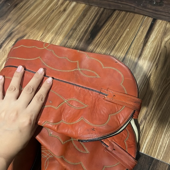 Acme leather cowboy boots, size 7 - Picture 7 of 10